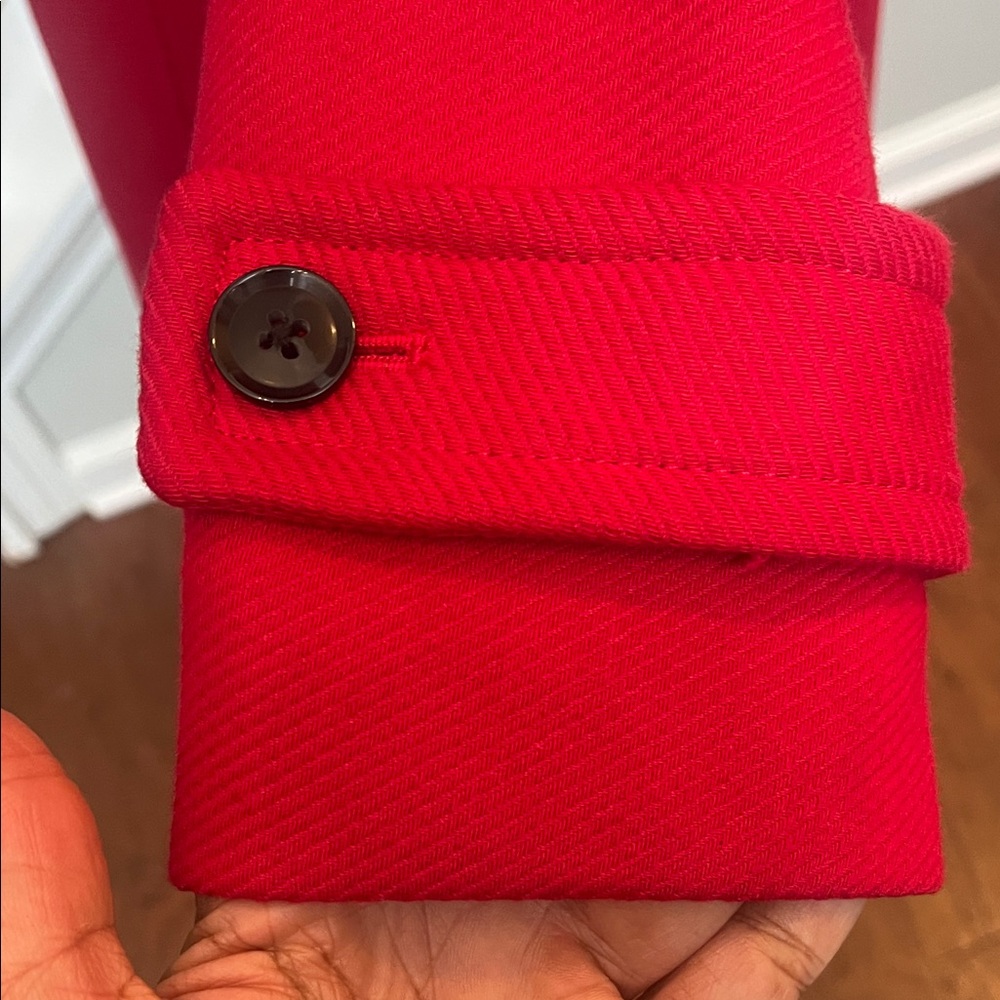 EUC Banana Republic Red Women's Trench Coat (M) - Picture 4 of 14